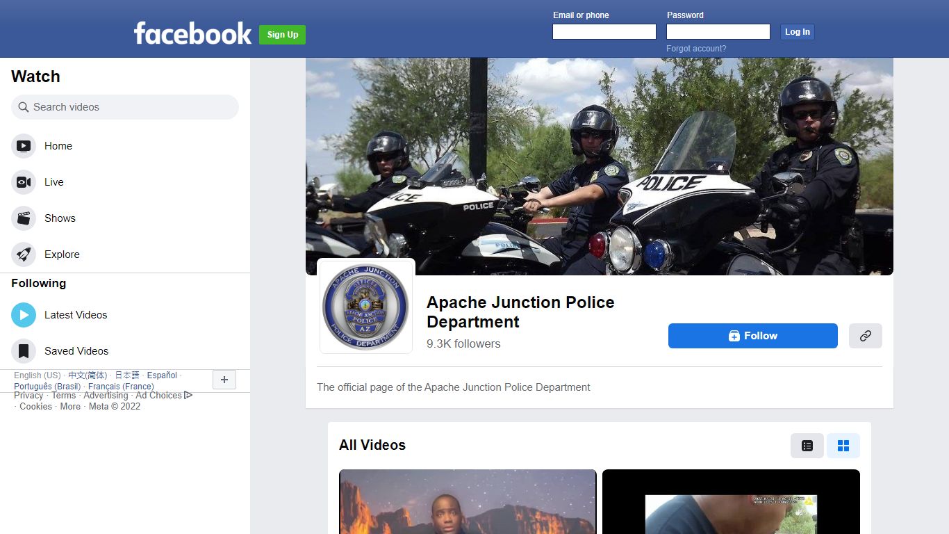 Apache Junction Police Department - Facebook